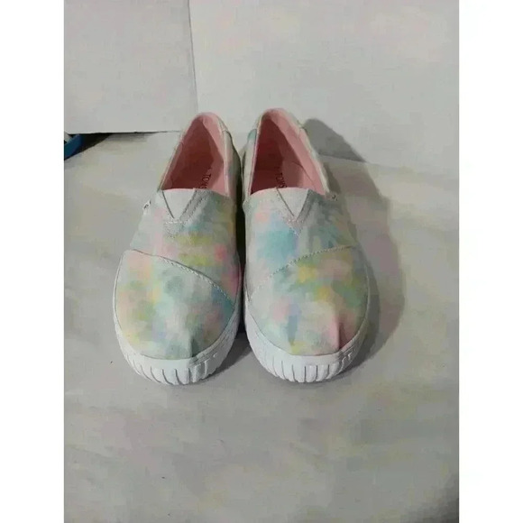 "TOMS" Womens Size 7 Tie Dye Canvas Alpargata Ortho Lite Insoles Slip-On EUC - Picture 4 of 8